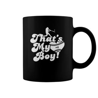 Vintage That's My Boy 4 Baseball Mom Baseball Dad Coffee Mug | Mazezy