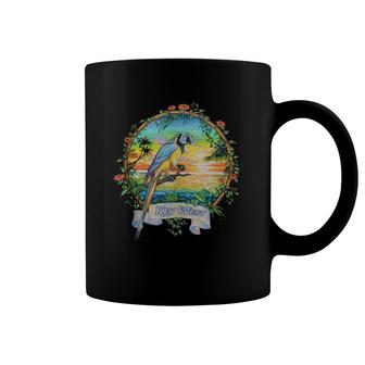 Vintage Tropical Sunset Beach Parrot Trip To Key West Coffee Mug | Mazezy