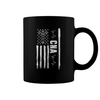 Vintage Usa Cna Certified Nurse Assistant American Flag Coffee Mug | Mazezy