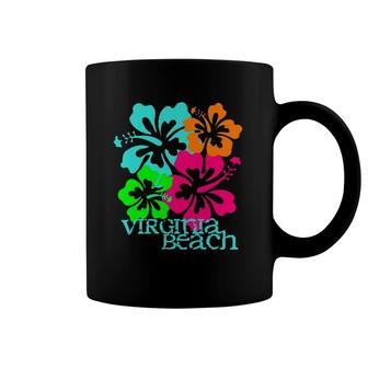Virginia Beach Tropical Paradise Travel Surf Ocean Vacay Coffee Mug | Mazezy