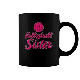 Volleyball Sister, Funny Volleyball Girl Practice Coffee Mug | Mazezy