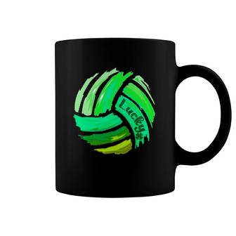 Volleyball St Patrick's Day Lucky Green For Boys & Girls Coffee Mug | Mazezy