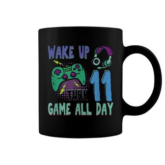 Wake Up Turn 11 Game All Day Gaming Video Game Controller Coffee Mug | Mazezy