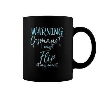 Warning Gymnast I Might Flip At Any Moment Backflip Coffee Mug | Mazezy DE