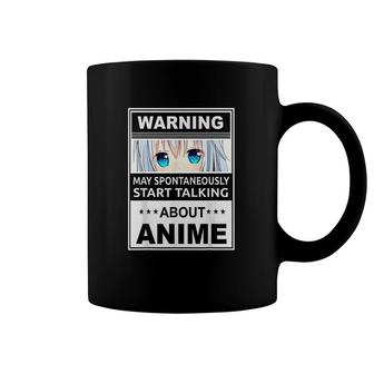Warning May Spontaneously Start Talking About Anime Manga Beautiful Girl Gift Coffee Mug - Seseable