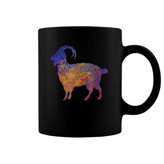 Watercolor Mountain Goat Apparel Coffee Mug | Mazezy
