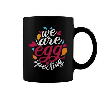We Are Egg Specting Egg Hunting Easter Pregnancy Announcement Coffee Mug - Seseable