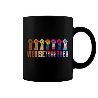 We Rise Together Black Pride Coffee Mug | Mazezy