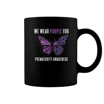 We Wear Purple Prematurity Awareness Nicu Dad Preemie Mom Coffee Mug | Mazezy