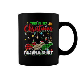 Weasel Xmas Tree Animals This Is My Christmas Pajama Coffee Mug | Mazezy