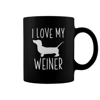 Weiner Dog Gifts For Women I Love My Weiner Coffee Mug | Mazezy