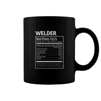 Welding Gift Welder Funny Nutrition Facts Coffee Mug - Thegiftio UK