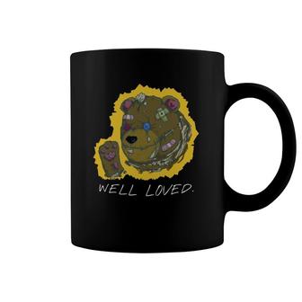 Well Loved Teddy Bear Pixel Art Coffee Mug | Mazezy