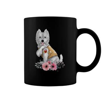 Westie I Love Mom Tattoo Dog Funny Mother's Day Gift Coffee Mug | Mazezy