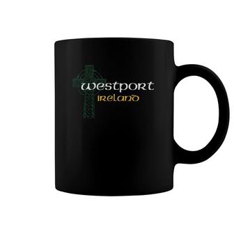Westport Mayo Ireland County Crest Vintage Coffee Mug | Mazezy