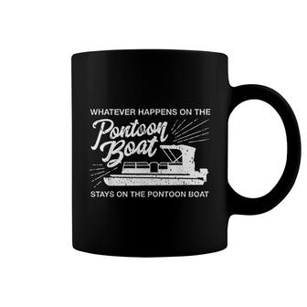What Happens On The Pontoon Boat Stays Coffee Mug - Thegiftio
