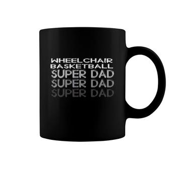 Wheelchair Basketball Super Dad Coffee Mug | Mazezy