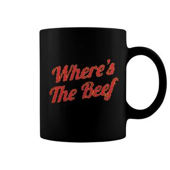 Wheres The Beef Gold Coffee Mug | Mazezy