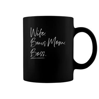 Wife Bonus Mom Boss Coffee Mug | Mazezy DE