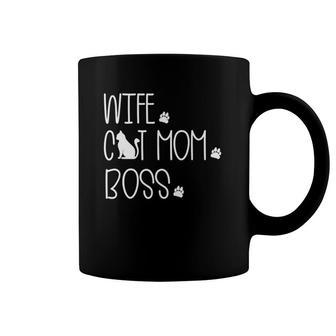 Wife Cat Mom Boss Special Gift For Wife Mother's Day Coffee Mug | Mazezy