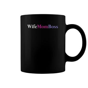 Wife Mom & Boss For Mother's Day Coffee Mug | Mazezy