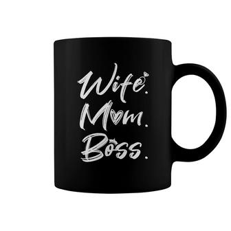 Wife Mom Boss Basic Coffee Mug | Mazezy
