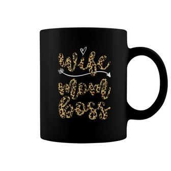Wife Mom Boss Funny Gift Leopard Plaid Coffee Mug | Mazezy