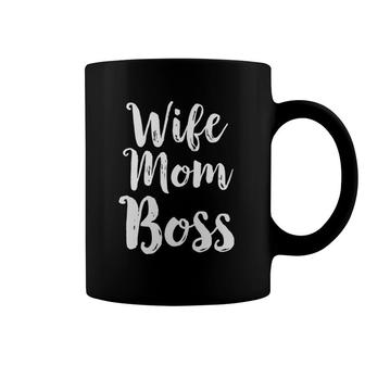 Wife Mom Boss Mother's Day Gift Mommy Mama Momma Tee Coffee Mug | Mazezy AU