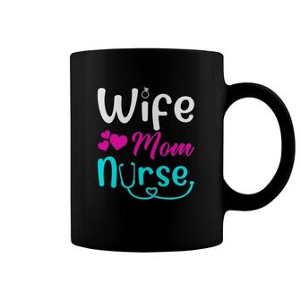Wife Mom Nurse Mother's Day Gift For Nurses Coffee Mug | Mazezy