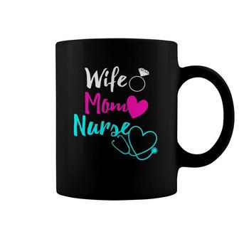 Wife Mom Nurse Womens Rn Lpn Mother's Day Gift For Nurses Coffee Mug | Mazezy