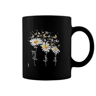 Wildflower Faith Hope Love Coffee Mug | Mazezy