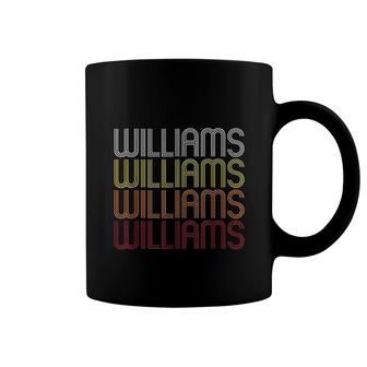 Williams Retro Wordmark Pattern Vintage Style Coffee Mug - Thegiftio UK