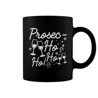 Wine Prosec Ho Ho Christmas Wine Coffee Mug | Mazezy