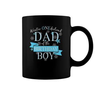 Winter Onederland Dad Of The Birthday Boy Coffee Mug | Mazezy