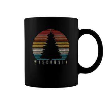 Wisconsin Vintage Tree The Badger State Gift Zip Coffee Mug | Mazezy