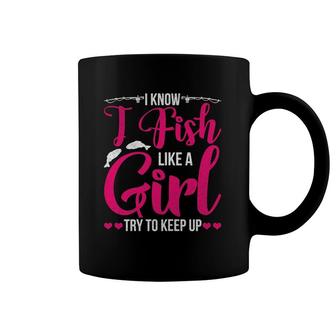 Women Fishing For Girls Fish Bass Fishing Coffee Mug | Mazezy CA