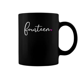 Womens 14Th Birthday Gifts For Teenage Girls Her Fourteen Coffee Mug | Mazezy