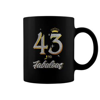 Womens 43Rd Birthday And Fabulous For Girl Women 43 Years Old Coffee Mug | Mazezy