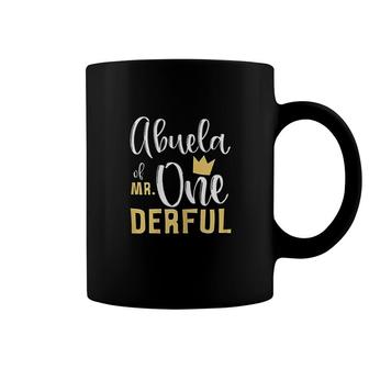 Womens Abuela Of Mr Onederful 1st Birthday First Onederful Party Coffee Mug - Seseable