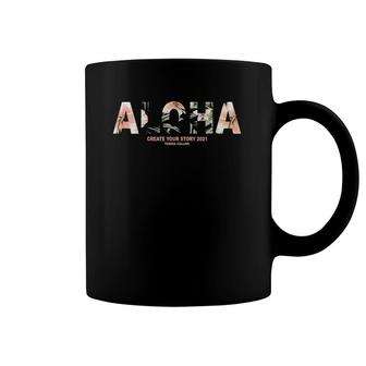 Womens Aloha Create Your Story 2021 V-Neck Coffee Mug | Mazezy