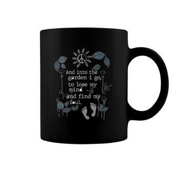 Womens And Into The Garden I Go To Lose My Mind And Find My Soul V-Neck Coffee Mug | Mazezy AU