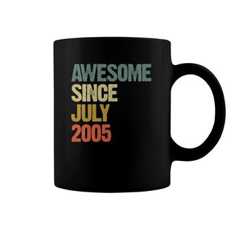 Womens Awesome Since July 2005 16 Years Old 16Th Birthday Gift V-Neck Coffee Mug | Mazezy