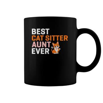 Womens Best Cat Sitter Aunt Ever Coffee Mug | Mazezy