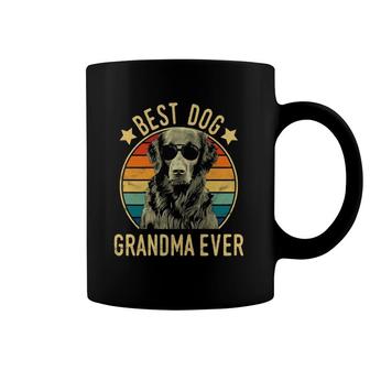 Womens Best Dog Grandma Ever Flat Coated Retriever Mother's Day Coffee Mug | Mazezy