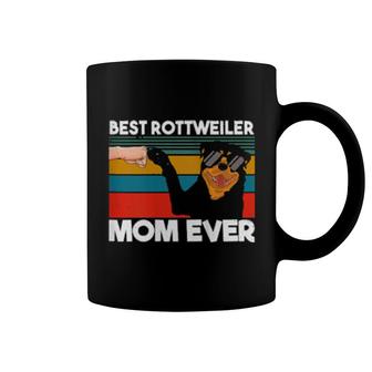 Womens Best Rottweiler Mom Ever Dog Mom Fist Bump Coffee Mug | Mazezy