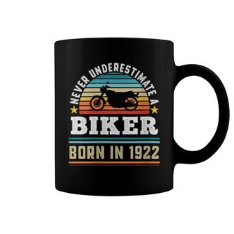 Womens Biker Born 1922 100Th Birthday Motorbike Coffee Mug | Mazezy
