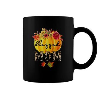 Womens Blessed Mom Autumn Gifts Coffee Mug | Mazezy