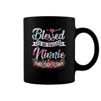 Womens Blessed To Be Called Ninnie Floral Mother's Day Coffee Mug | Mazezy