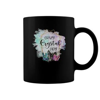Womens Crystals Crazy Crystal Lady Funny Crystal Lovers Gift Coffee Mug | Mazezy