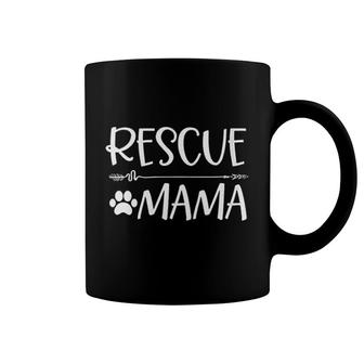 Womens Cute Rescue Dog Mama Best Gift Idea For Mom Mothers Day Coffee Mug - Seseable